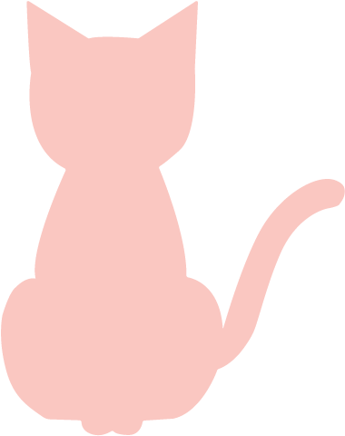 猫のシルエット画像